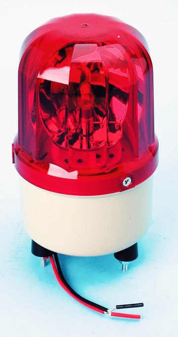 Gyrophare electrique fixe 10w 12vcc rouge ip 65(fixation par vis) rb101 gyrophares girophare fixes ECLATS DESTOCKAGE
