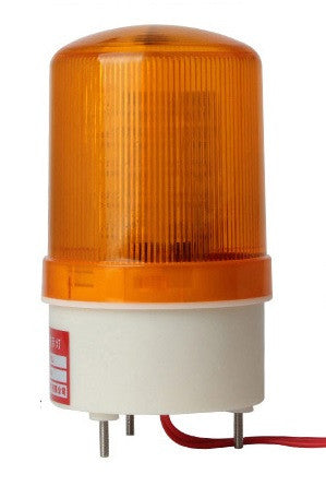 Gyrophare electrique fixe 12vcc LED 10w LTE-1101 LTE1101 ambre ip 65 fixation vis orange girophare feu jaune ECLATS DESTOCKAGE