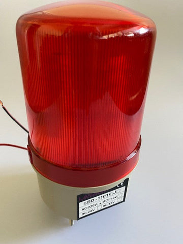 Gyrophare electrique fixe 12w rouge adaptateur 220v 12w 230v 240v vdl15rlra feu tournant rotatif ECLATS DESTOCKAGE