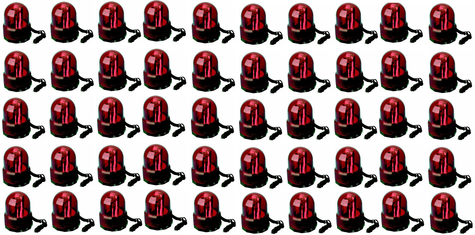 50 Gyrophares electrique magnetique 12v rouge girophare feu tournant lumineux rotatif aimantee aimant ECLATS DESTOCKAGE
