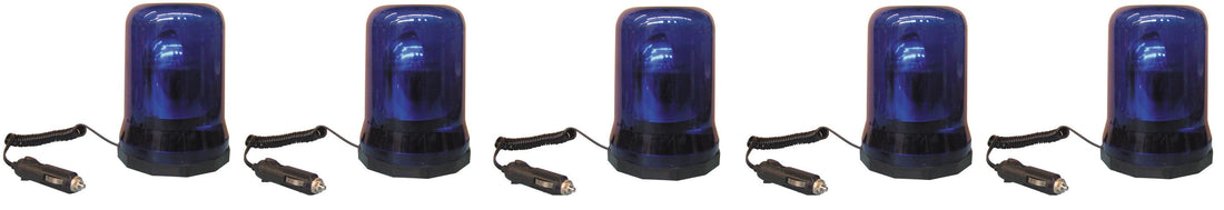 5 Gyrophares electrique magnetique 12vcc 25w bleu girophare gyrophares electriques magnetiques feux ECLATS DESTOCKAGE