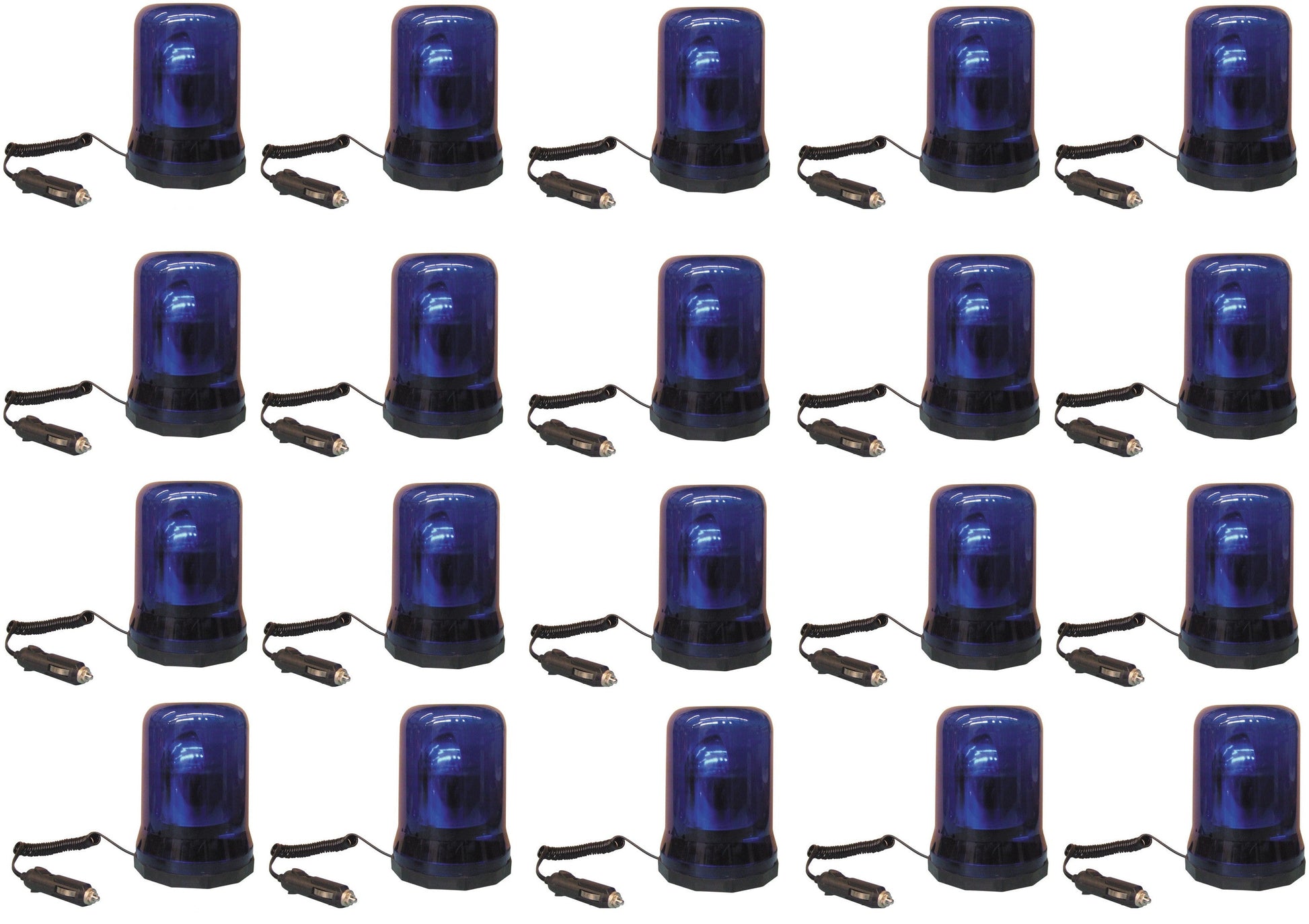 20 Gyrophares electrique magnetique 12vcc 25w bleu girophare gyrophares electriques magnetiques feux ECLATS DESTOCKAGE