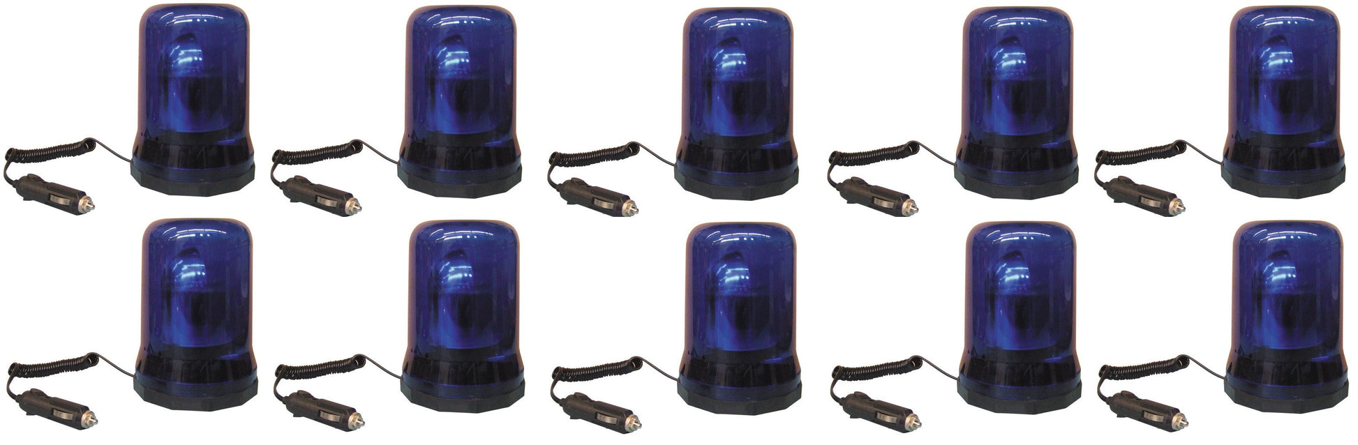 10 Gyrophares electrique magnetique 12vcc 25w bleu girophare gyrophares electriques magnetiques feux ECLATS DESTOCKAGE