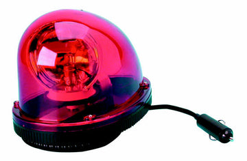 Gyrophare electrique magnetique halogene 12v 23w girophare rouge eclairage auto voiture ECLATS DESTOCKAGE
