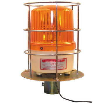 Gyrophare etanche 220vca 10w ambre ip65 protection orange grillage girophare vandale grille 220v ECLATS DESTOCKAGE