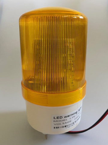 Gyrophare etanche fixe 220v 10w jaune ambre ip65 eclairage lumineux fixation vis girophare 230v 240v ECLATS DESTOCKAGE