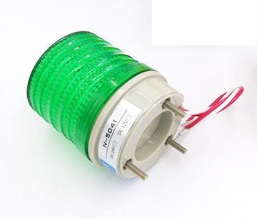 Gyrophare etanche fixe 220v 10w vert ip 65(fixation vis) 240v girophare 230v eclairage lumineux ECLATS DESTOCKAGE