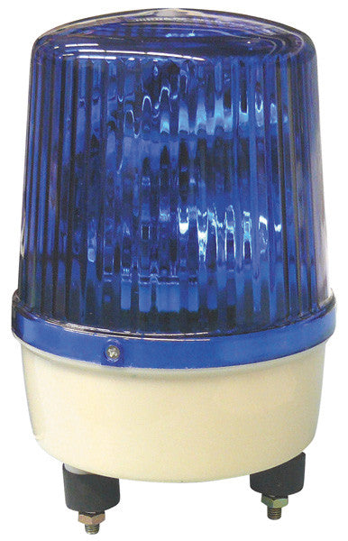 Gyrophare etanche fixe 220vca 21w bleu rb190 ip 65 gyrophares electriques bleus feux girophare ECLATS DESTOCKAGE