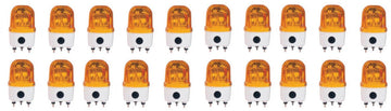 20 Gyrophares etanche fixe 24v 10w ambre ip 65 (fixation par vis) girophare orange 24vcc ECLATS DESTOCKAGE