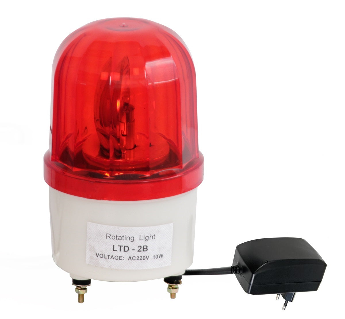 Gyrophare etanche ip65 220v 10w rouge avec cordon 90cm 230v girophare eclairage lumineux 240v ECLATS DESTOCKAGE