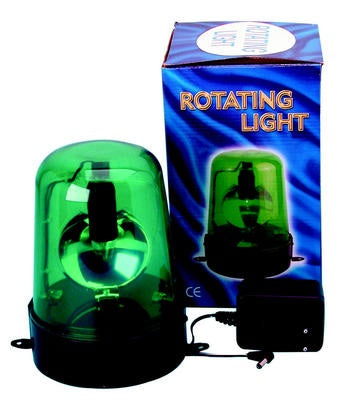 Gyrophare fixe electrique 220v 12w vert adaptateur 230v 12v vdl15rlga feu rotatif ECLATS DESTOCKAGE