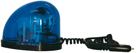 Gyrophare magnetique 12v 20w bleu police ambulance pompier girophare aimante gyro electrique aimante ECLATS DESTOCKAGE
