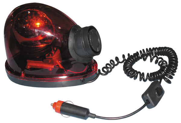 Gyrophare magnetique 12v 21w avec sirène girophare rouge goutte eau feux tournant aimante ECLATS DESTOCKAGE