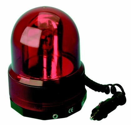 Gyrophare magnetique lampe lumière rouge sirène rotatif tracteur/camionnette/camion 12 v ECLATS DESTOCKAGE