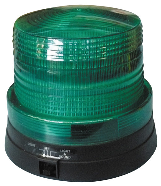 Gyrophare magnetique vert 6 led pile 4.5v girophare mini sirene flash sur piles socle lumiere aimant ECLATS DESTOCKAGE