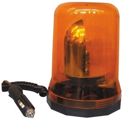 Gyrophare orange electrique magnetique 12v 25w feu ambre girophare grand modele 12vcc ECLATS DESTOCKAGE