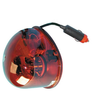 Gyrophare rouge 12v/21w feux tournant aimante girophare magnetique goutte eau ECLATS DESTOCKAGE