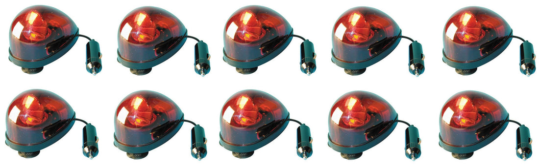 10 Gyrophares rouge ventouse 12v 5w girophare electrique rotatif eclairage lumiere secour feu tournant ECLATS DESTOCKAGE