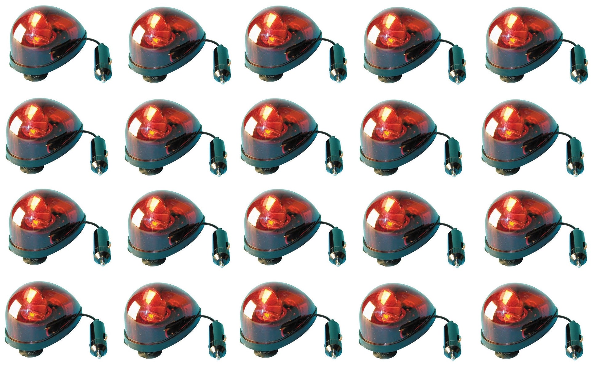 20 Gyrophares rouge ventouse 12v 5w girophare electrique rotatif eclairage lumiere secour feu tournant ECLATS DESTOCKAGE