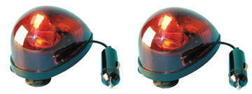 2 Gyrophares rouge ventouse 12v 5w girophare electrique rotatif eclairage lumiere secour feu tournant ECLATS DESTOCKAGE