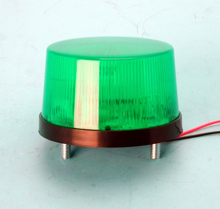 Gyrophare vert clignotant feu de signalisation LED lampe flash stroboscopique 24vcc SL-79 girophare ECLATS DESTOCKAGE