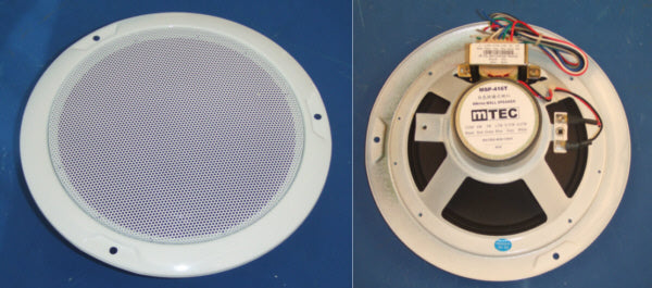 Haut parleur plafonnier encastre sono 6w ligne 100v blanc sonorisation pac625w ECLATS DESTOCKAGE
