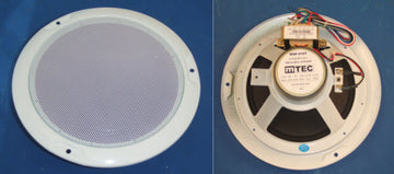 Haut parleur plafonnier encastre sono 6w ligne 100v blanc sonorisation pac625w ECLATS DESTOCKAGE