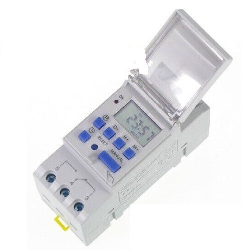 Horloge 12v 50/60hz interrupteur horaire programmable rail din 2200w THC15A ECLATS DESTOCKAGE