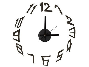 Horloge autocollante murale a monter soi-même clock pp moderne silencieuse eva polypropylene wcs5 ECLATS DESTOCKAGE