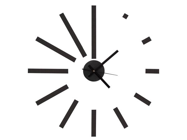 Horloge autocollante murale a monter soi-même moderne silencieuse eva polypropylene wcs4 ECLATS DESTOCKAGE