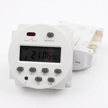 Horloge hebdomadaire Cn101 24v 16a LCD Minuteur Relais commutateur programmable ECLATS DESTOCKAGE