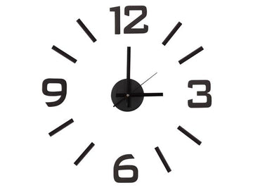Horloge murale moderne autocollante silencieuse a monter soi-même polypropylene wcs3 ECLATS DESTOCKAGE