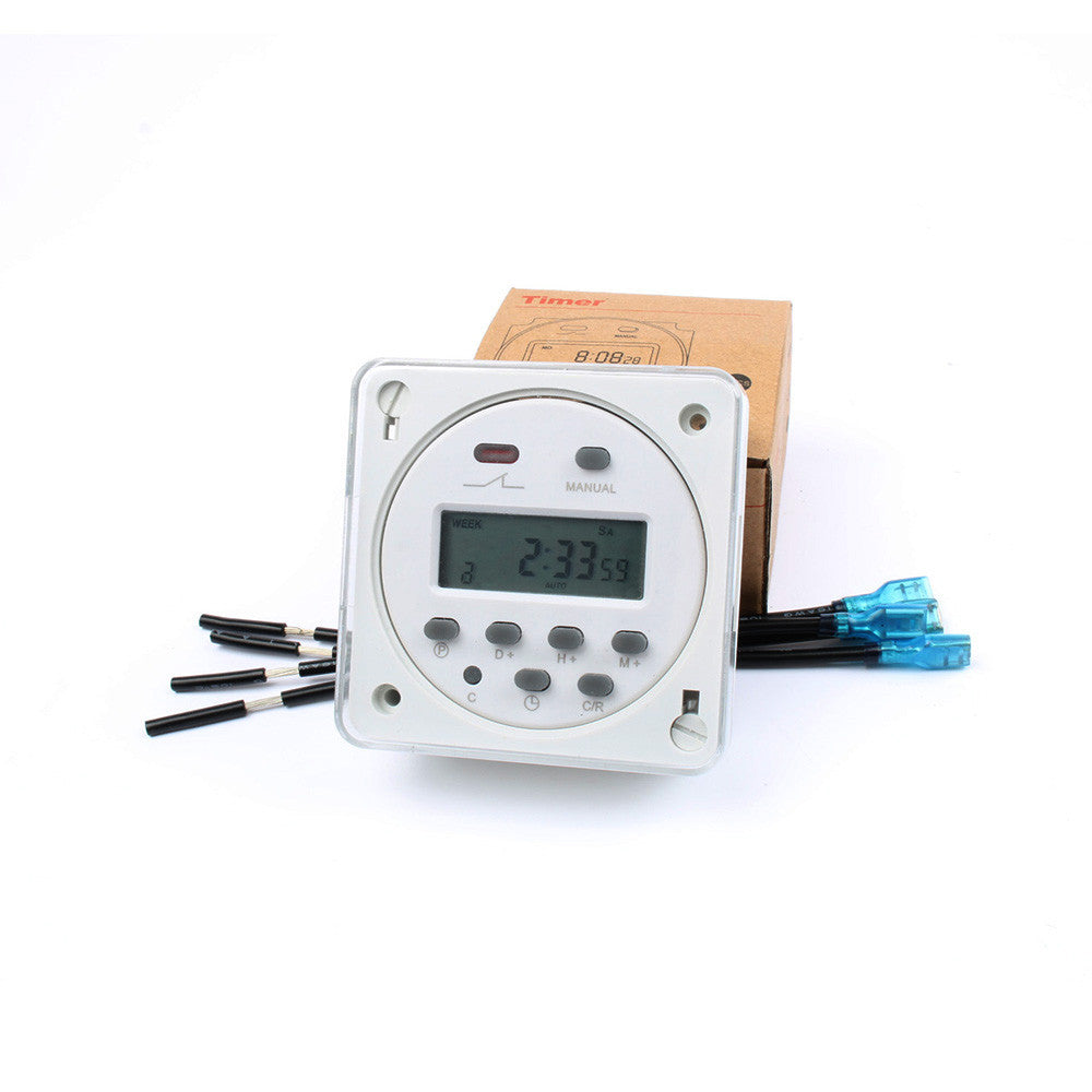 Horloge programmateur Cn101 + Coffre + 4 fil minuterie numérique 220v 16a LCD programmable cn101a ECLATS DESTOCKAGE