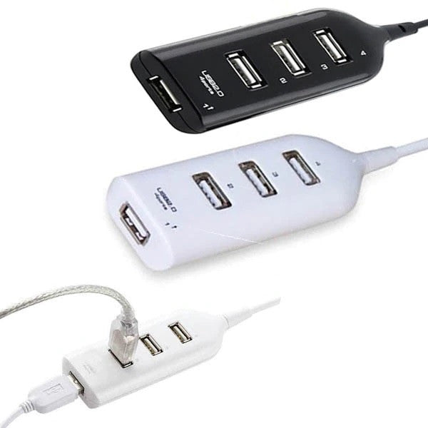 Hub de voyage 4 ports USB 2.0 séparateur adaptateur Hub USB Hub pour PC ordinateur 4-Port portable Tablettes ordinateur portable ECLATS DESTOCKAGE