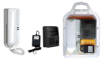 Interphone de porte audio villa 1 combine portier 1bp complet câble à rajouter ECLATS DESTOCKAGE