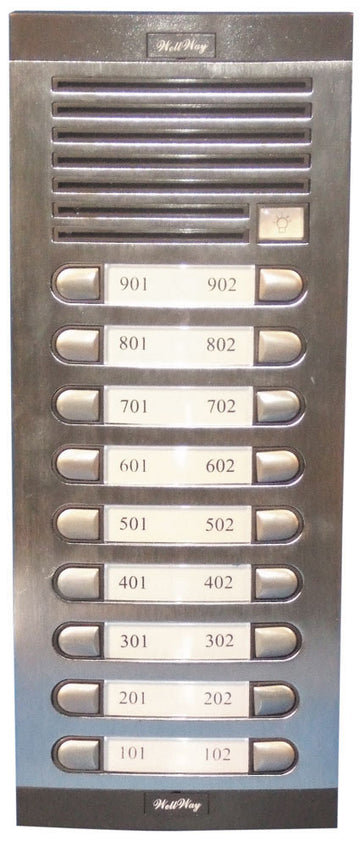 Interphone de rue 18bp (alppn 18xcppn à rajouter) platine interphone rue platines pour interphone - ECLATS DESTOCKAGE
