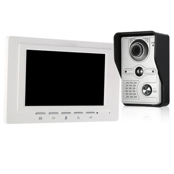 interphone de sonnette de portier vidéo 7 pouces 18cm 1 caméra 1 moniteur Vision nocturne ECLATS DESTOCKAGE