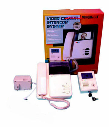 Interphone electronique villa portier video couleur 6 fils saillie (caméra moniteur) camset8 ECLATS DESTOCKAGE