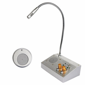 Interphone fenetre guichet banque ehpad station essence poste de base microphone F4455A 220v maison retraite ECLATS DESTOCKAGE