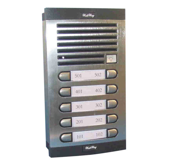 Interphone platine 10 boutons plaque de rue 10 bp pour immeuble collectif es 13as 10 - ECLATS DESTOCKAGE