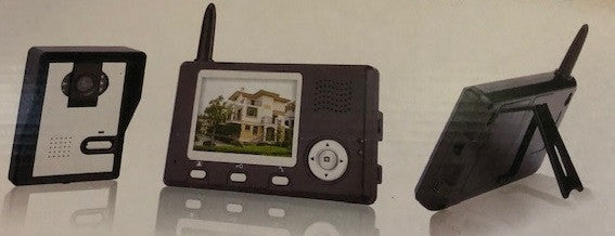 Interphone portier video camera couleur sans fil 3.5p 9cm intercom surveillance securite maison wdp02 ECLATS DESTOCKAGE