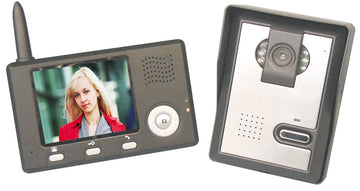 Interphone portier video camera couleur sans fil 3.5 pouces 2.4ghz villa appartement magasin ytl55 ECLATS DESTOCKAGE
