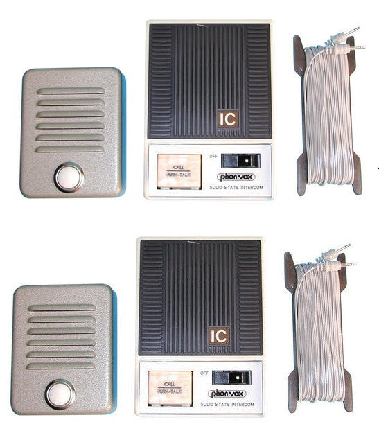 2 Interphone rue 2 postes bureau 2 fils 220v câble ke515 portier phonique 15m fil ECLATS DESTOCKAGE