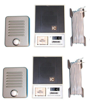 2 Interphone rue 2 postes bureau 2 fils 220v câble ke515 portier phonique 15m fil ECLATS DESTOCKAGE