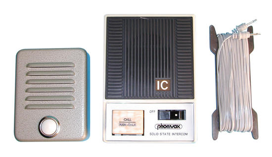 Interphone rue 2 postes bureau 2 fils 220v câble ke515 portier phonique avec 15m fil ECLATS DESTOCKAGE