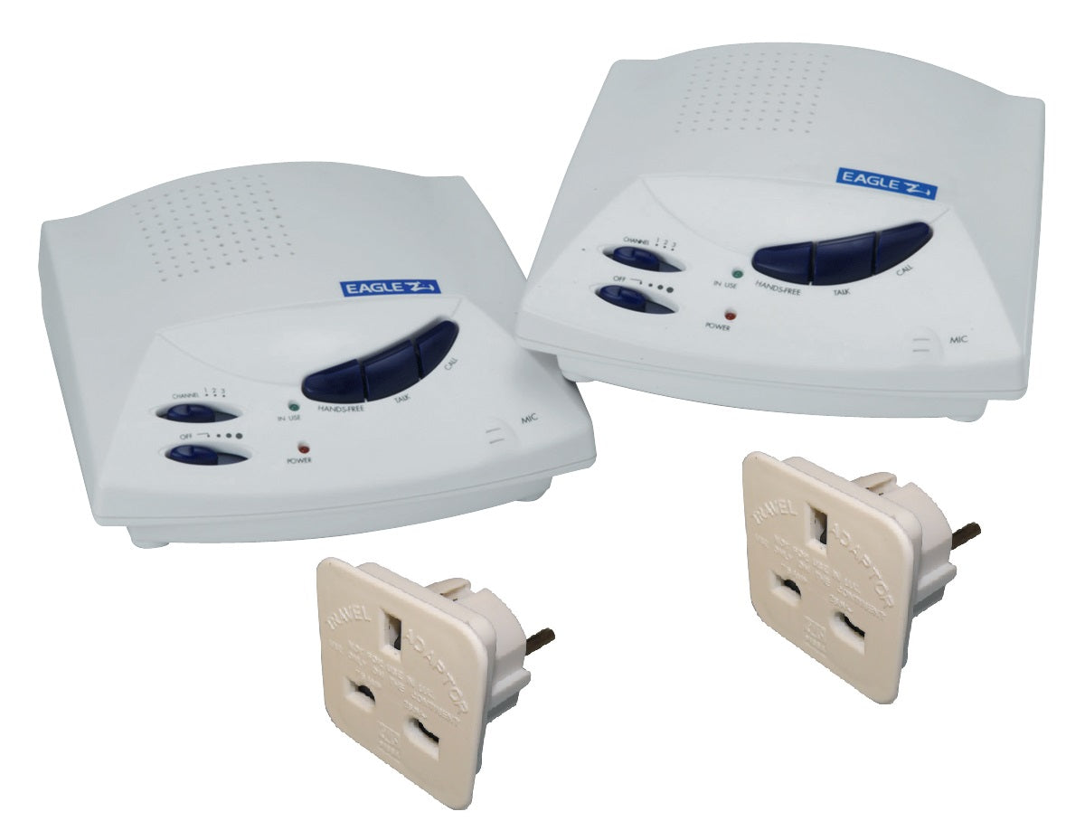 Interphone secteur sans fil main libre 3 voies avec adaptateur intercom 3 canaux communication ECLATS DESTOCKAGE