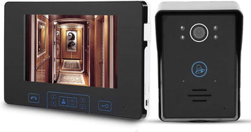 Interphone portier video sans fil 300m etanche Vision Nocturne ecran 18cm appartement maison ECLATS DESTOCKAGE