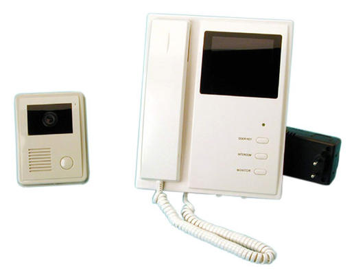 Interphone villa video electronique couleur 4 fils saillie (caméra moniteur) portier video couleur ECLATS DESTOCKAGE