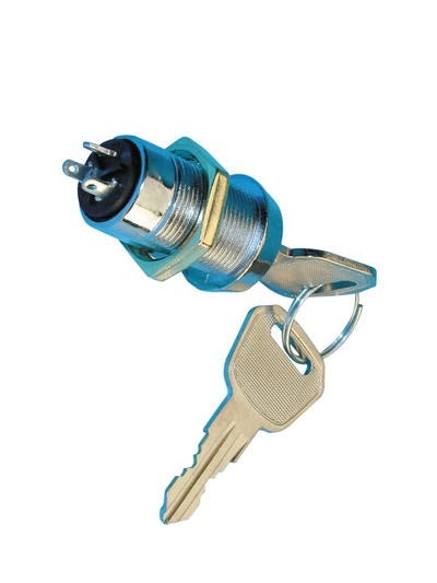 Interrupteur à clé 1 x on/on 250 v/ac 3 plots inverseur commutateur marche arret ECLATS DESTOCKAGE