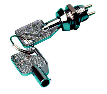 Interrupteur commutateur cle ks11 serrure electrique 2 clef ronde mini verrou marche arret 2 plots ECLATS DESTOCKAGE